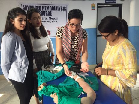 Rea Judit Jerabekne Vegh, a registered nurse from Diaverum and Guys and St Thomas NHS Hospital in the UK