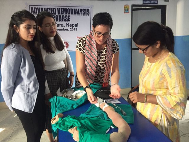 Rea Judit Jerabekne Vegh, a registered nurse from Diaverum and Guys and St Thomas NHS Hospital in the UK