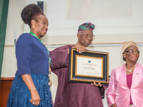 ISN Pioneer Award for the Africa region to Prof. Oladipo Olujimi Akinkugbe, Emeritus Professor of Medicine, University of Ibadan, Nigeria, in recognition of his outstanding achievements in the field of nephrology