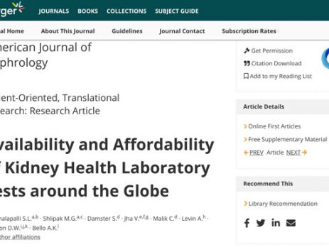 Joint ISN-KDIGO Paper Highlights Need for Access to Affordable Diagnostic Tools